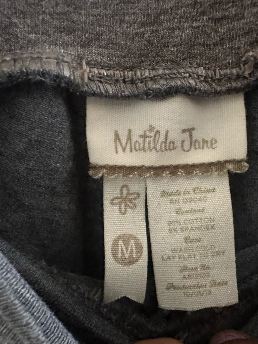 Matilda Jane Dark Gray Ruffle Hem Cropped Pants - Picture 10 of 10